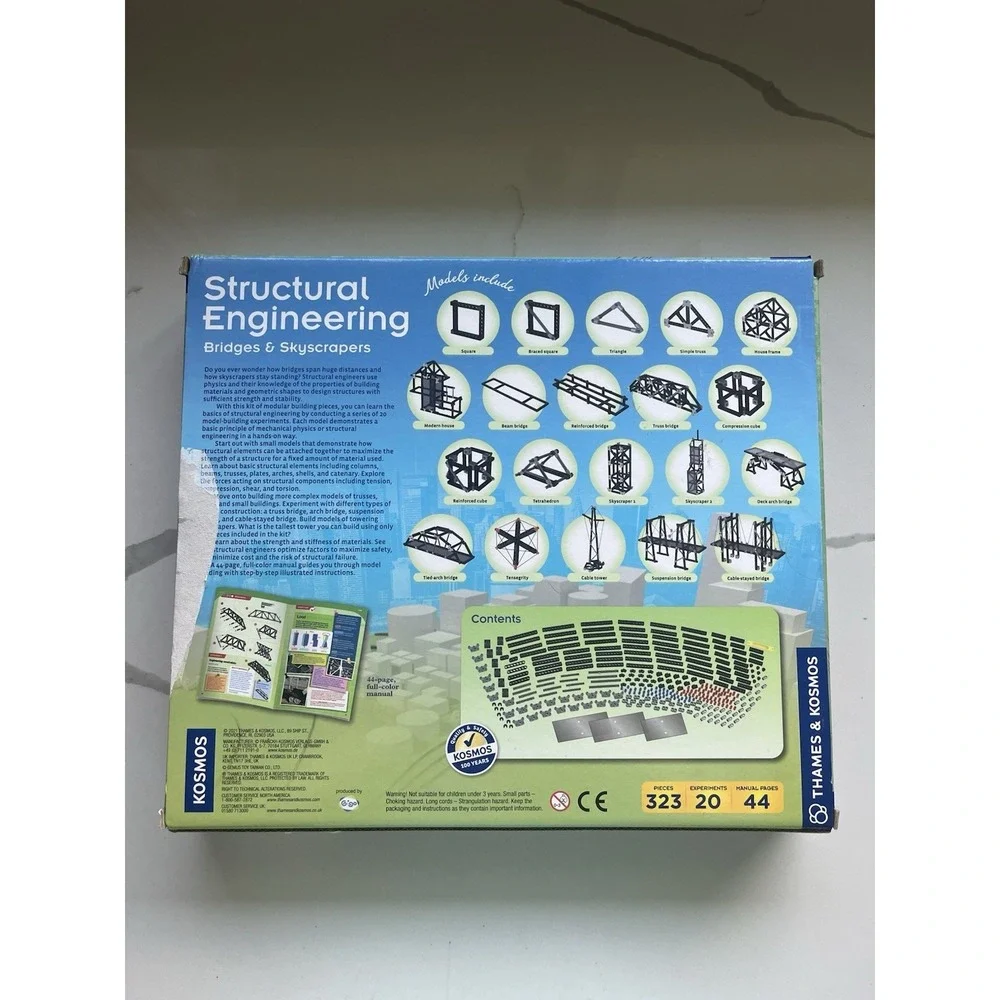 Thames & Kosmos Structural Engineering Bridges & Skyscrapers Science Complete